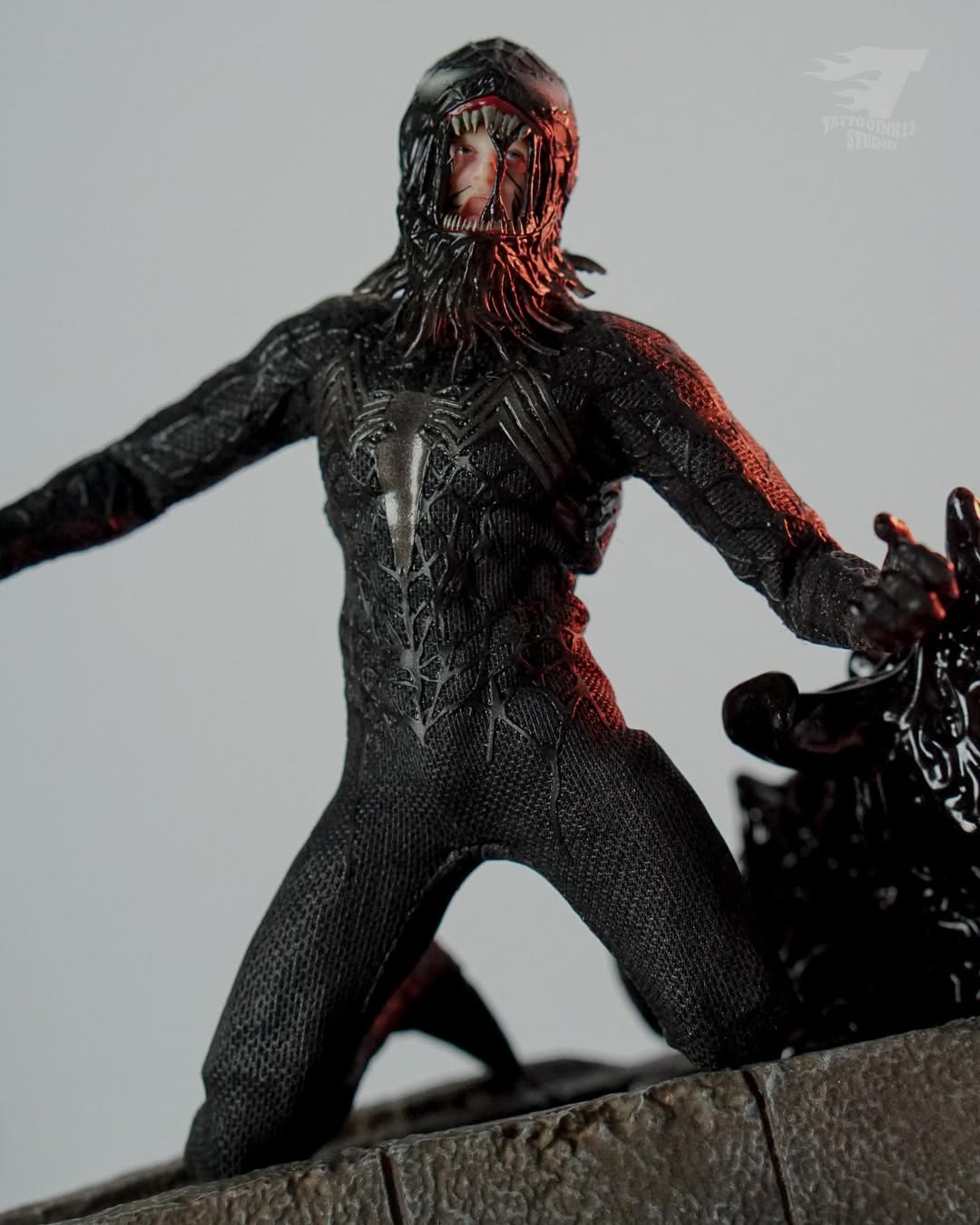 SAWTOOTH TOYS X 6in Studio 1/12 Venom Symbiotic Variant STM-20251 Model Toys