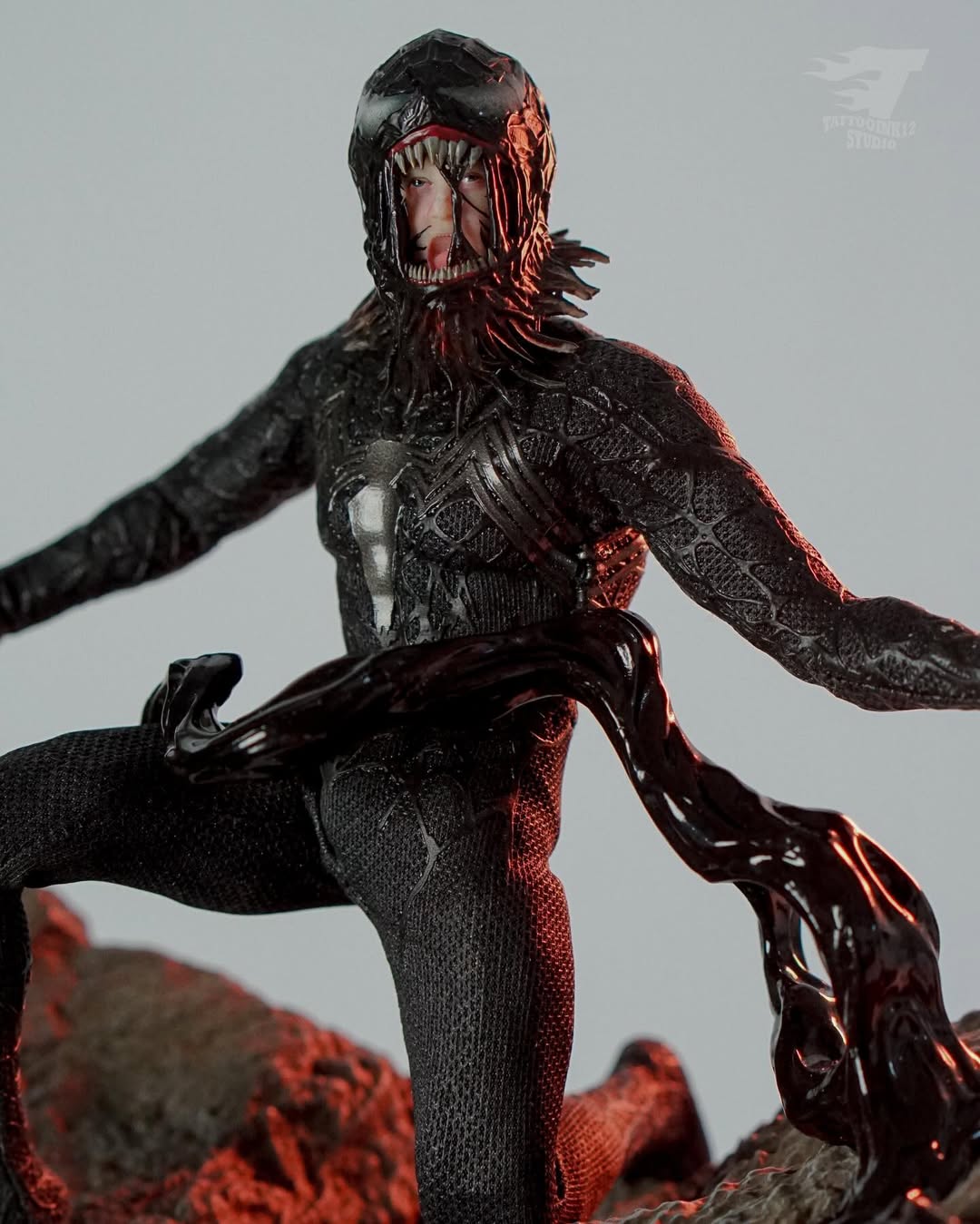 SAWTOOTH TOYS X 6in Studio 1/12 Venom Symbiotic Variant STM-20251 Model Toys